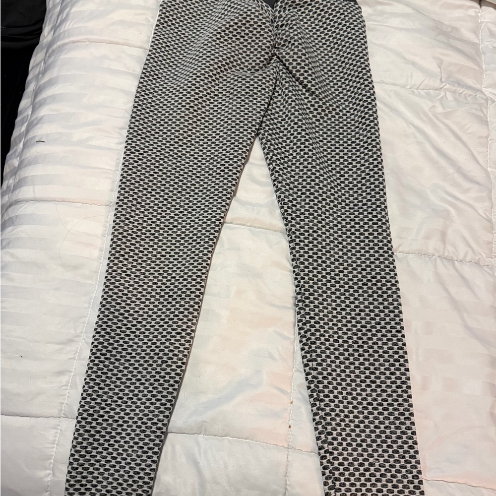 Black and White Patterned Pants